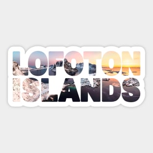 LOFOTON ISLANDS - Norway Winter Sunrise Sticker